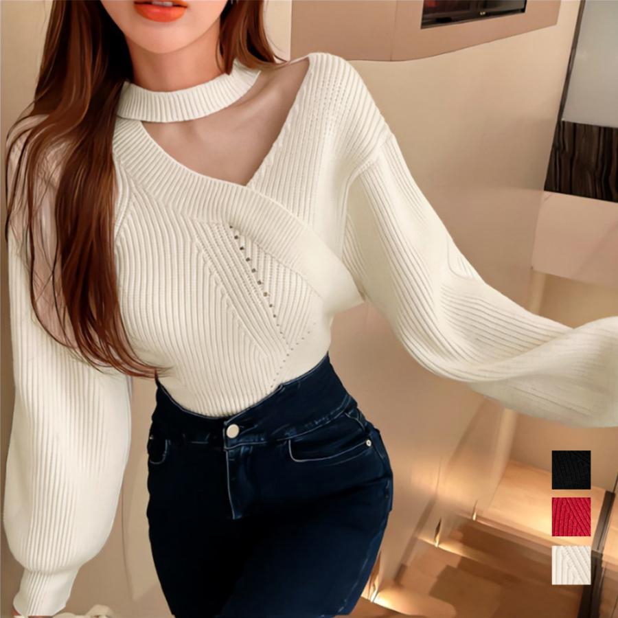 ニット・セーター | ショート丈 ニットトップスレディース秋冬