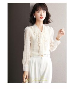 シャツ・ブラウス | シャツ ブラウス 春 秋 冬 シフォン 長袖 レディース フォーマル 通勤 OL オフィス ビジネス カジュアル リボン 綺麗 可愛い おしゃれ 高級感 キレイめ