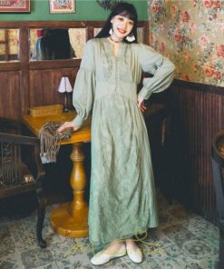 マキシ | ワンピース 春夏秋 着痩せる効果抜群 ロングワンピース マキシワンピース シフォン ビーチ 旅行 リゾート 刺繍 体型カバー レース 上品 レディース