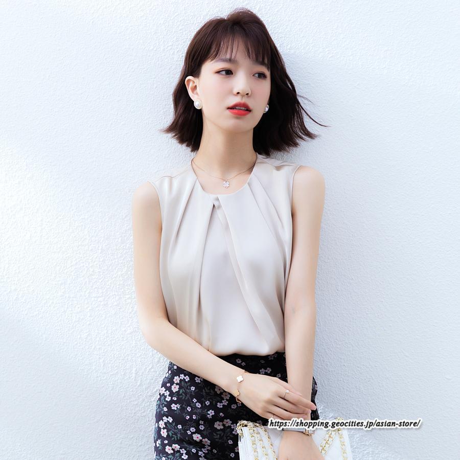 キャミソール タンクトップ | タンクトップ レディース 秋 秋服 レイヤード インナー ノースリーブ ベーシック しわにくい とろっと滑らかな肌触りの落ち感素材 重ね着 夏秋物