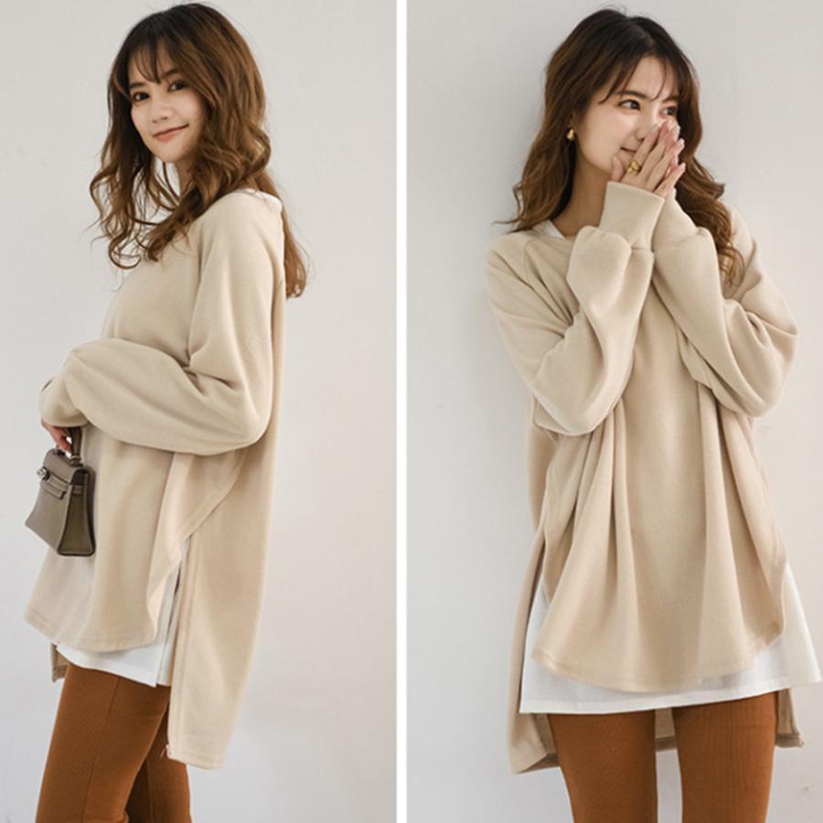 Tシャツ・カットソー | カットソーチュニック 春 ロンT 前後差