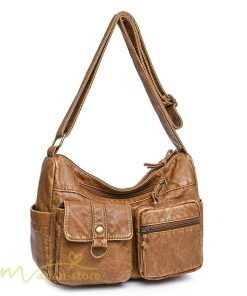 女性用バッグ | ショルダーバッグ レディース 合革 レザー 肩掛け 斜めがけ 斜め掛け 撥水 バッグ ２タイプ選べる シンプル 多機能 出張 女性用 クラッチバッグ 2way 大容量