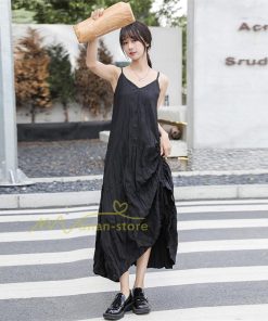 マキシ | ジャンパースカート レディース サロペット オールインワン キャミワンピース 無地 オーバーオール ゆったり カジュアル 通勤 20代30代40代 エレガント 不規則