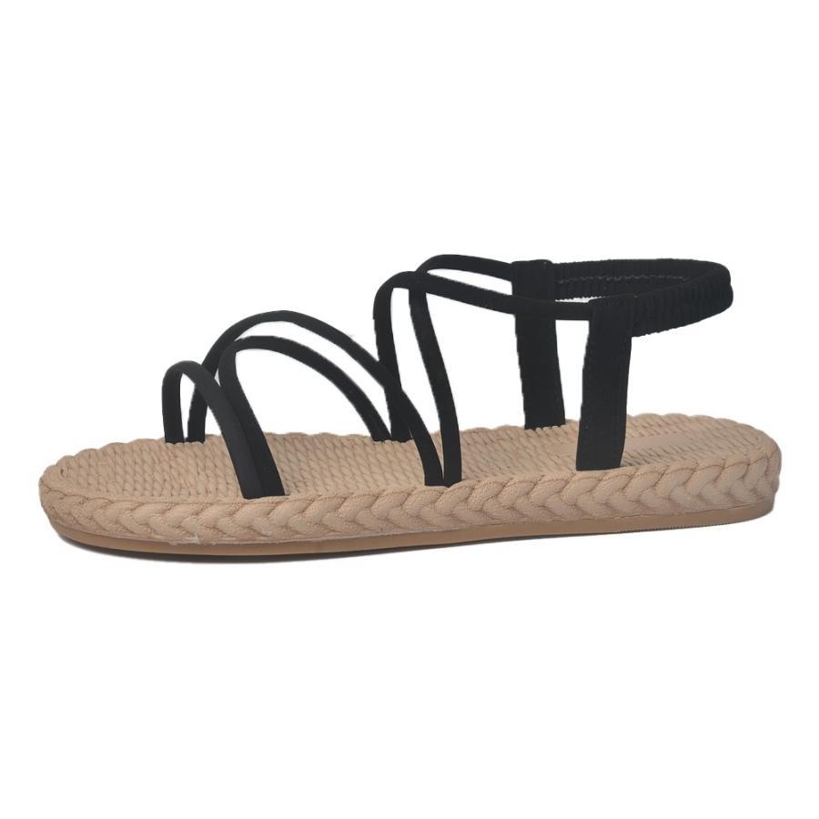 サンダル | レディースシューズ ミュール ビーチゴム仕様 ぺたんこ 歩きやすい