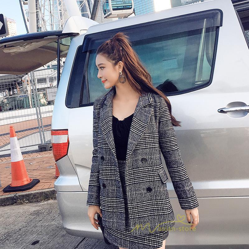 スカートスーツ | セットアップ レディース フォーマルスーツ 千鳥格子柄 アウター スカート ミニ丈 通勤 OL きれいめ オフィス 結婚式 入学 カジュアル