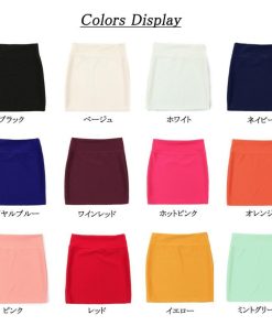 ミニスカート | 大人 スカート ショートスカート レディース カラバリ セクシー 無地 タイトスカート ウエストゴム