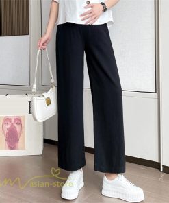 パンツ レギンス | ワイドパンツ マタニティウェア 妊婦服 パンツ 着痩せ 無地 マタニティパンツ おしゃれ 上品 春 夏 ウエスト調整 マタニティパンツ 産前 お出かけ カジュアル