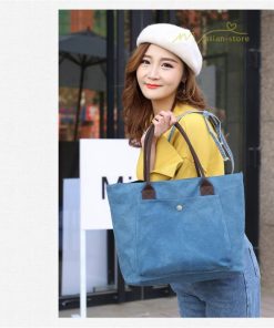 女性用バッグ | トートバッグ レディース キャンパスバッグ かばん 肩掛けバッグ 韓国風 A4対応 収納 帆布 カジュアル おしゃれ 手提げ袋 軽い 新品 エコバッグ 大容量 Bag