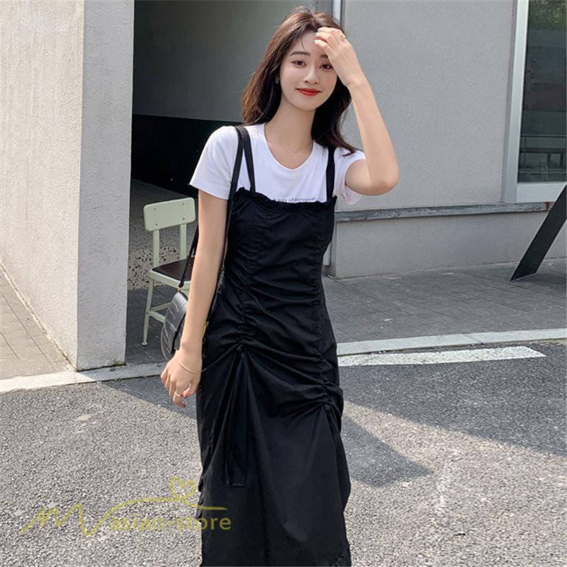 マキシ | サマーワンピース ワンピース レディース 着痩せ ノースリーブ ひざ下 カジュアル 韓国風 無地 気質 可愛い 通勤通学 ロングワンピース 20代30代40代 夏 大人