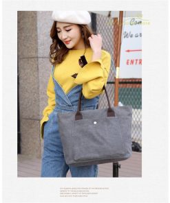 女性用バッグ | トートバッグ レディース キャンパスバッグ かばん 肩掛けバッグ 韓国風 A4対応 収納 帆布 カジュアル おしゃれ 手提げ袋 軽い 新品 エコバッグ 大容量 Bag