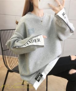パーカー | トレーナー レディース 秋物 長袖フェイク ロングT 重ね着風 スウェット トップス 秋服 ゆったり 秋冬 大人 プルオーバー 20代30代40代50代60代