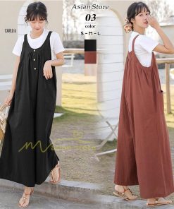 オーバーオール サロペット | サロペット レディース オールインワン 春夏 パンツ オーバーオール 秋冬 楽ちん ゆったり 無地 体型カバー  カジュアル 気質 着痩せ ワイドパンツ 無地