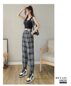 チノ・テーパード・ジョガー・スキニーパン | ジョガーパンツ レディース パンツ スウェット ジャージ ストレッチ ズボン スポーツ トレーニング チェック柄 高見え 細見え 秋 夏 冬 運動 春