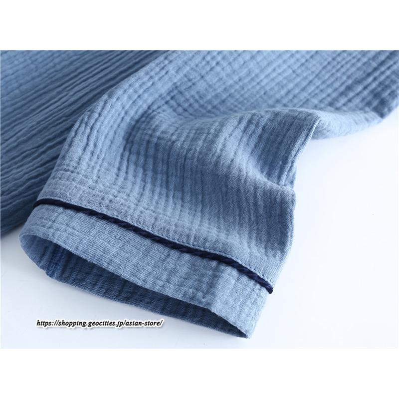 パジャマ ルームウェア | パジャマ メンズ 前開き 長袖 秋新作 春 秋 綿糸 上下セット 男性 薄手 ルームサプリ セットアップ 大きいサイズ 無地 ルームウェア おしゃれ シンプル