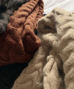 ニット・セーター | ケーブル編みニットカーディガンロング