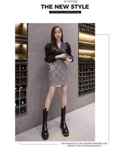 スカート | レディース ミニショット丈 キラキラ インナーパンツ付き ハイウエスト 着痩せ オシャレ 韓国ファッション 20代30代40代50代 2022 秋冬