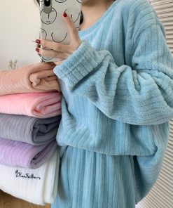 インナー・ルームウェア | フリースパジャマ上下セットレディース