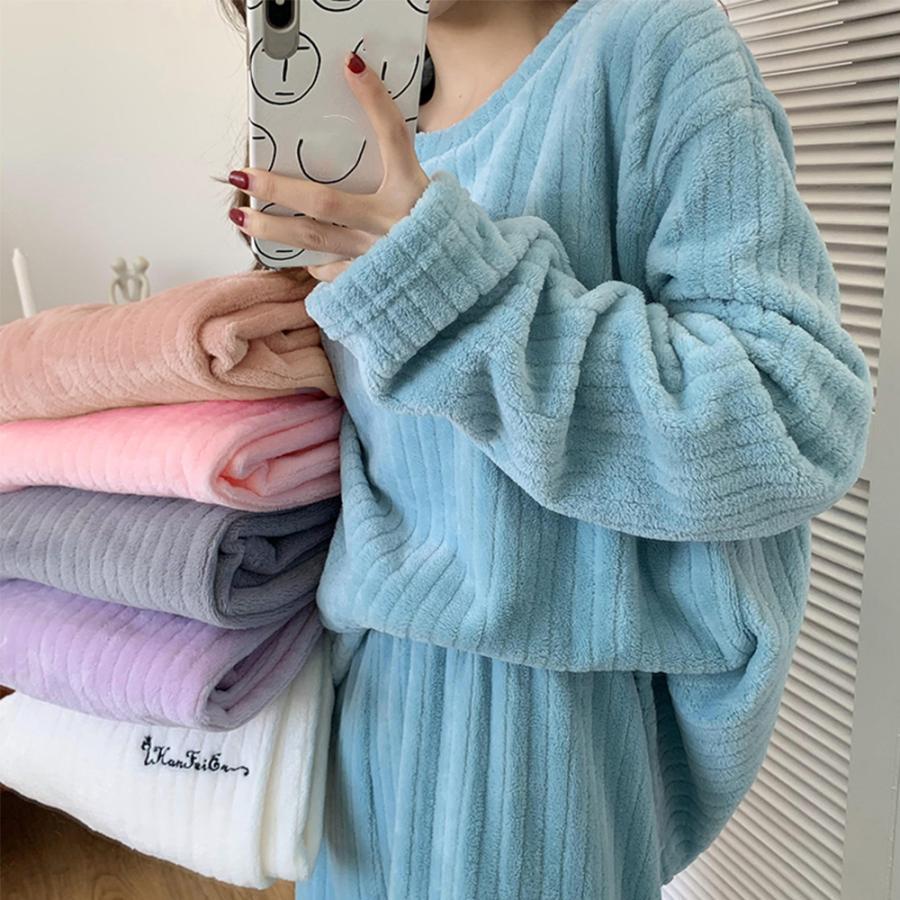 インナー・ルームウェア | フリースパジャマ上下セットレディース