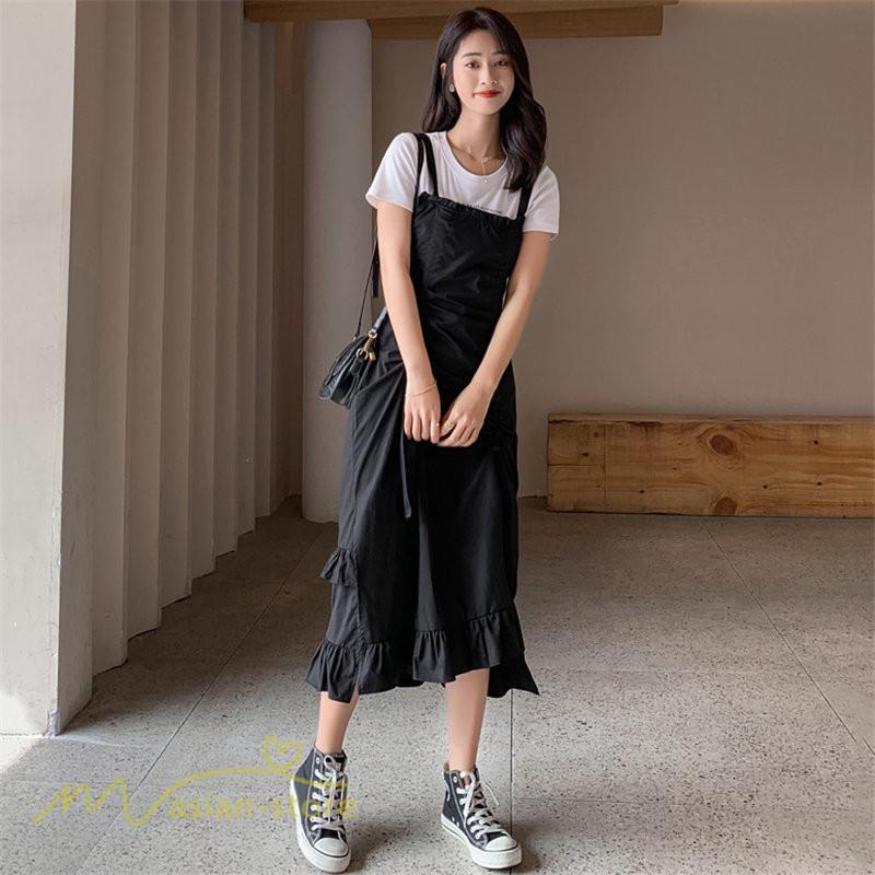 マキシ | サマーワンピース ワンピース レディース 着痩せ ノースリーブ ひざ下 カジュアル 韓国風 無地 気質 可愛い 通勤通学 ロングワンピース 20代30代40代 夏 大人