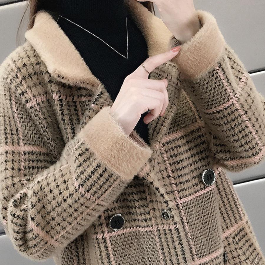 トレンチコート | グレンチェック チェスターコート 韓国