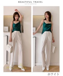 ワイドパンツ | レディース パンツ ボトムス ズボン 春夏 インスタ映え ガウチョパンツ 体型カバー 着やせ ロングパンツ 美脚 カジュアル お洒落 ハイウエスト