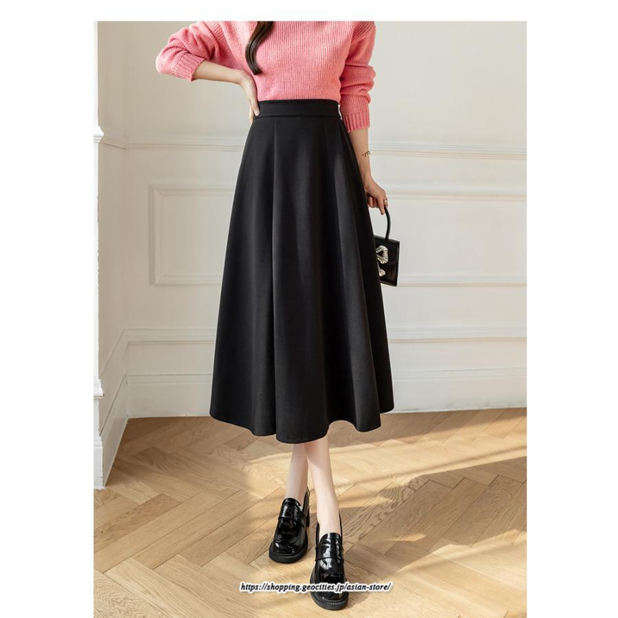 スカート | ロング秋 冬 レディース ボトムス ロング Aライン防寒 あったか 冬 暖か あたたか 秋冬 厚手 40代 30代 ラシャ 送料無料 50代