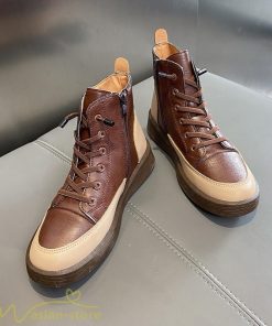 ショートブーツ | レディース ブーティー 太ヒール ブーツ ショートヒール カジュアル レースアップ 厚底 歩きやすい 厚底ブーツ コスプレ靴 編み上げブーツ