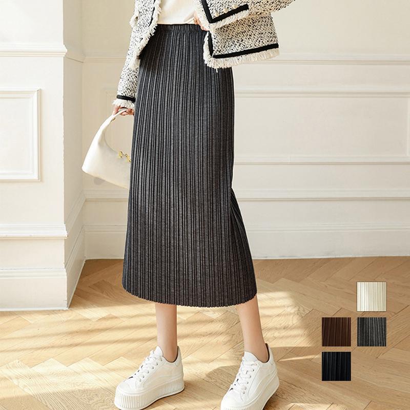 ロングスカート | タイトスカート プリーツスカート 韓国風