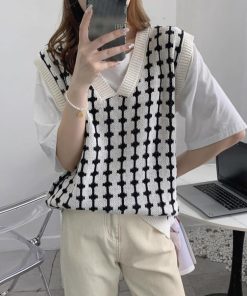 ニット・セーター | ニットベスト Vネック レディースニット