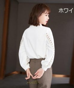 シャツ・ブラウス | ブラウス レディース シャツ トップス 白 長袖シャツ オフィス カジュアル おしゃれ シフォン 通勤 通学 オシャレ 上品 秋服 ナチュラル 可愛い キレイめ