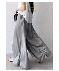 ワイドパンツ | パンツ レディース スカーチョ ガウチョ ボトムス スカンツ 無地 ガウチョパンツ ロング 美脚 ウエストゴム 春 秋 ゆったり 体型カバー