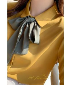 シャツ・ブラウス | シャツ ブラウス 秋冬 レディース 蝶結び きれいめ フォーマル 春 長袖 オフィス 通勤 OL シフォン リクルート エレガント お仕事 オシャレ 就活 面接 上品