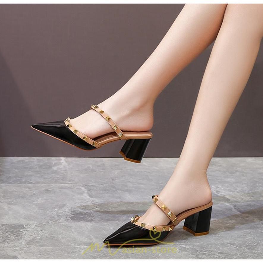 パンプス | サンダル レディース ストラップ ハイヒール 太めヒール 痛くない 6cmヒール 脱げない ブラック 黒 20.5-25cm ベージュ 小さいサイズ 美脚