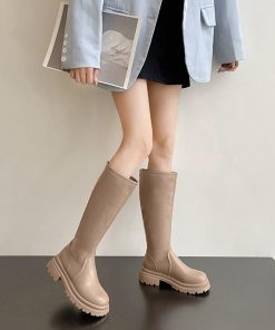 ニーハイブーツ | ロングブーツ 厚底ブーツ レディース韓国