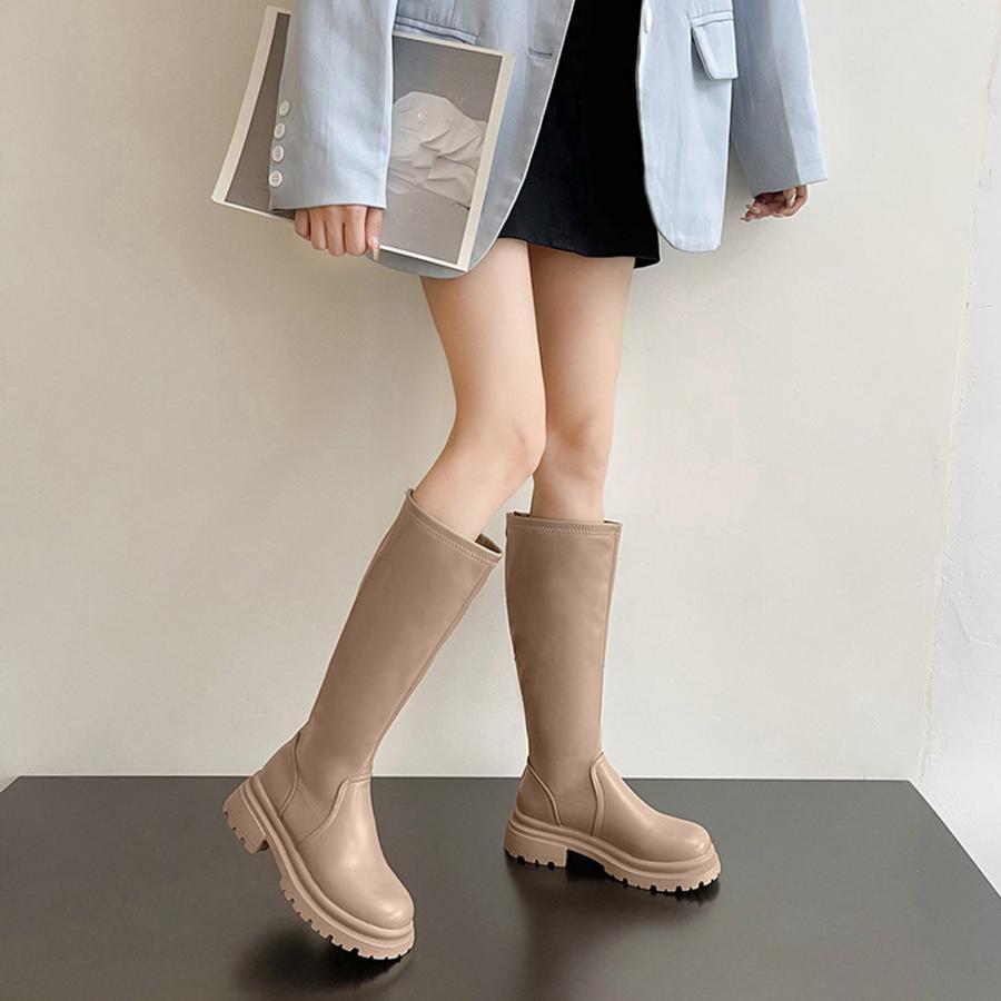 ニーハイブーツ | ロングブーツ 厚底ブーツ レディース韓国