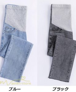 パンツ レギンス | マタニティ パンツ レディース ジーンズ 着痩せ 上品 デニム 妊婦 マタニティウェア ウエスト調整 大きいサイズ 9分丈 マタニティパンツ 妊婦服 大人 産前