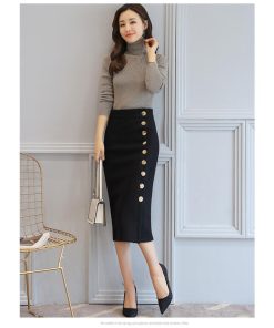 スカート | タイト秋冬 ツイード膝下丈秋冬春オフィス フォーマル エレガント 大人 タイト ヒップアップ 30代