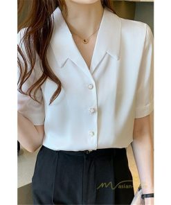 シャツ・ブラウス | ブラウス シャツ オフィス レディース 白 半袖 ビジネス カジュアル 通勤着 レディース 半袖 シャツ トップス 女性着 上品 きれいめ ブラウス エレガント