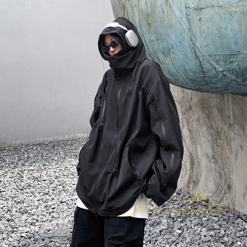 コート・ジャケット | マウンテンパーカー レディース アウター パーカー ジャケット メンズ 男女兼用 ブルゾン カジュアル 大きいサイズ Oversize 羽織り 防風 無地 ゆったり