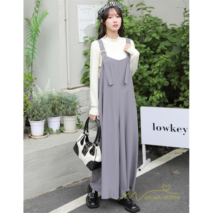 オーバーオール サロペット | サロペット 夏秋物 オーバーオール オールインワン ガウチョパンツ ワイドパンツ スカーチョ レディース 無地 送料無料 調整可 20代30代40代 可愛い 着痩せ