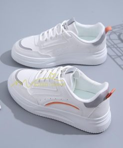 スニーカー | スニーカー　レディース レディースシューズ ローカット 靴 フラットシューズ ぺたんこ ウォーキングシューズ Pu革 美脚 厚底スニーカー 歩きやすい 厚底靴