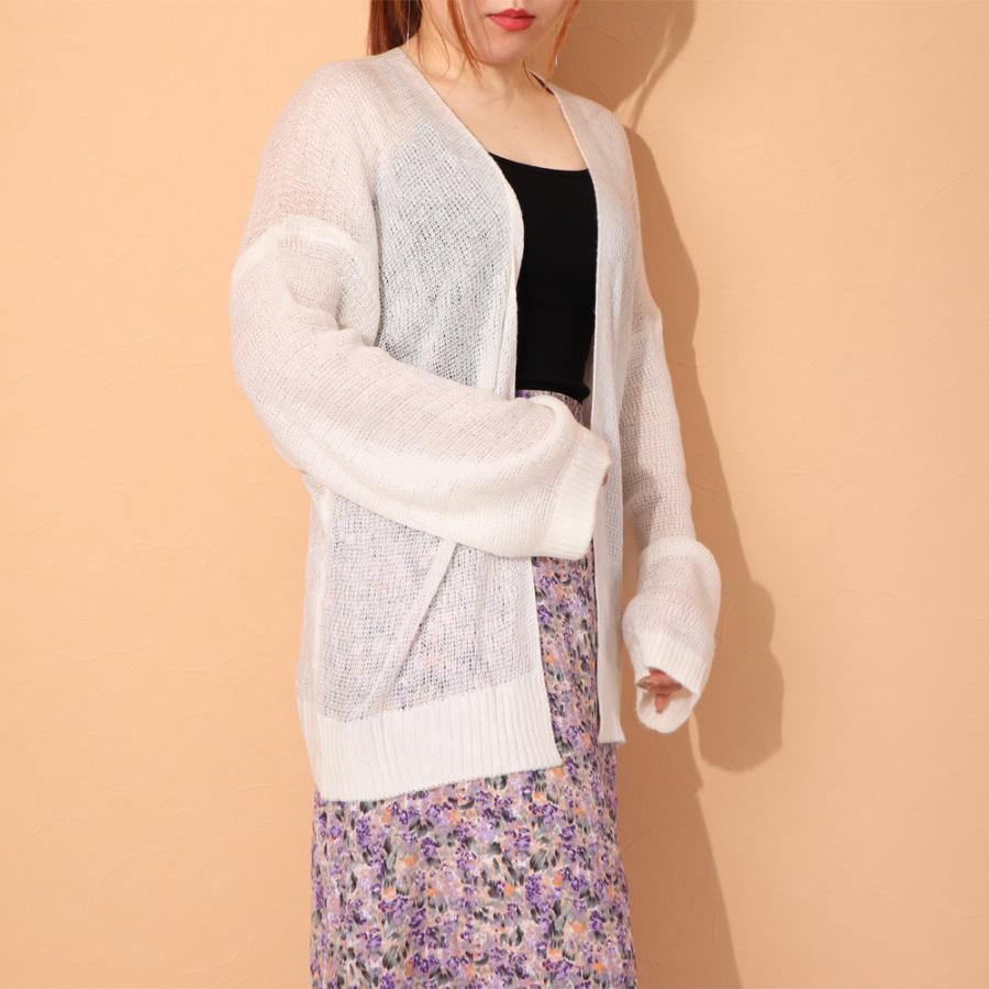 カーディガン | トップス 前開き 薄手 夏