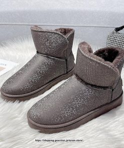 ブーツ | ムートンレディース 靴 スノーシューズ ショートもこもこ ボア シューズ 秋冬 あったか 歩きやすい 防寒 2022新作 シューズ