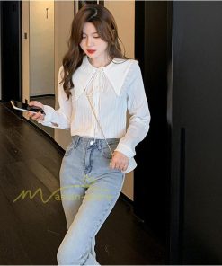 シャツ・ブラウス | ブラウス トップス プリーツ オフィスカジュアル 通勤 リボン付き レディース 韓国 ファッション 通学 カジュアル エレガント 優雅 OL オシャレ 通勤 上品 細身