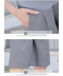 パンツ レギンス | ハーフパンツ ワイドパンツ マタニティパンツ ゆったり おしゃれ 上品 大きいサイズ 上品 マタニティウェア ポケット付き ウエスト調整 サマー 妊婦服 ママ