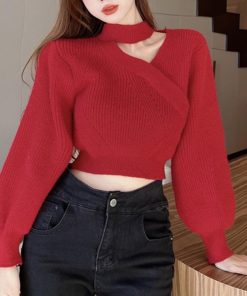 ニット・セーター | ショート丈 ニットトップスレディース秋冬