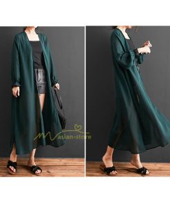 カーディガン | ロング 薄手 アウター 長袖 ロングきれいめ 紫外線対策 サマー ゆったり シフォン 韓国ファッション 20代30代40代50代 冷房対策