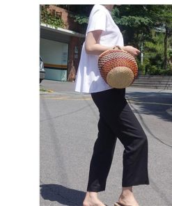 ｔシャツ・カットソー | Tシャツ レディース トップス 夏 半袖 可愛い 無地 切り替え 後ろプリーツ 黒 プルオーバー 体型カバー シンプル OL 大人 夏服 サマー