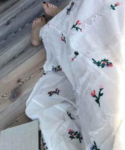 マタニティ | マタニティ綿麻フレアワンピース ゆったり花柄ワンピ 2点セット キャミソール＋ワンピース ロングリゾートワンピ 産後も着られるデザイン 柔らか 産前産後