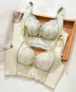 キャミソール | 刺しゅうレースブラジャーハーフトップブラ